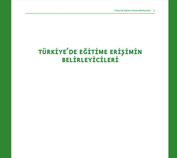 Türkiye’de Eğitime Erişimin Belirleyicileri