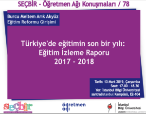 Konuşma: ERG ‘den "Türkiye’de Eğitimin Son Bir Yılı: Eğitim İzleme Raporu 2017-2018"
